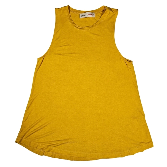 Starrs On Mercer Yellow Crew Neck Tank Top, Small - Picture 4 of 9